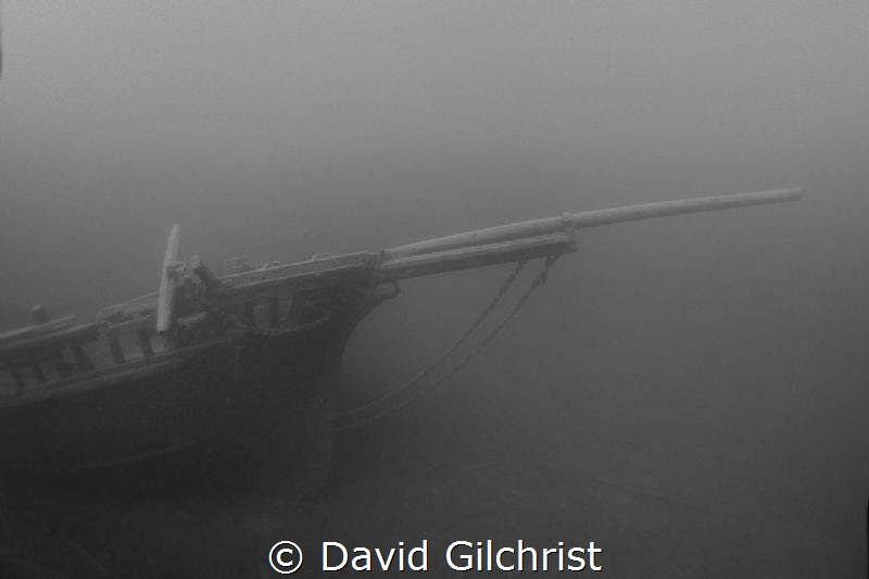 'Ghost Ship' Image of the Barque 'Arabia', Fathom Five Na... by David Gilchrist 
