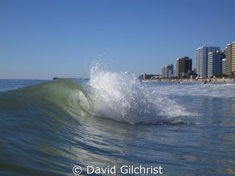 Wave along the Grand Strand, Myrtle Beach, South Carolina by David Gilchrist 