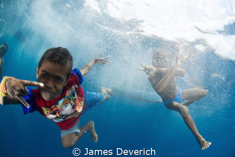 Kid's of Alor / Super friendly village came to greet the ... by James Deverich 
