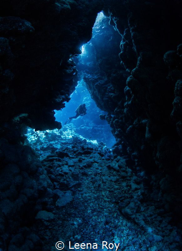 Caves at Fury shoal by Leena Roy 