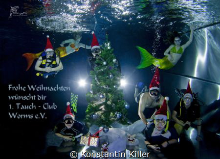 Merry Christmas wishes you the 1. diving club Worms by Konstantin Killer 