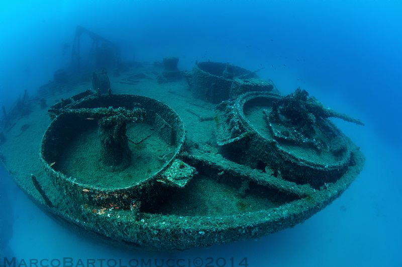 US Navy LST 349 wreck - Ponza Island - Italy by Marco Bartolomucci 