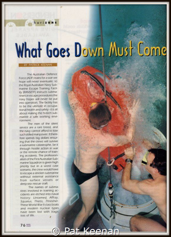 Lead page of Asian Diver magazine describing Royal Austra... by Pat Keenan 