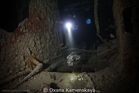 Inside the wreck Thistlegorm. by Oxana Kamenskaya 