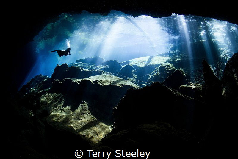 'Descending into the unknown'
— 
Subal underwater housi... by Terry Steeley 