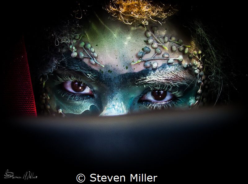 Color Texture Light, and Shadow. Dark Water Mermaid - Sea... by Steven Miller 