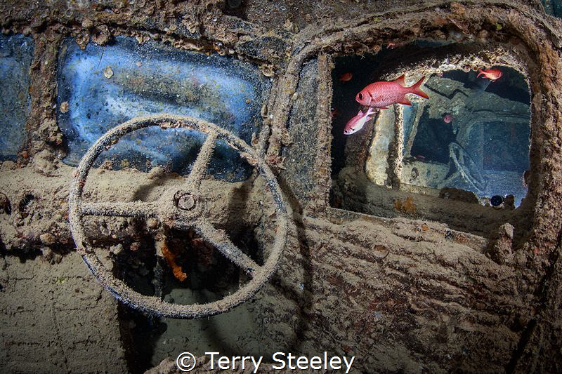 Cars and fishes. In the belly of the SS Thistlegorm.
— S... by Terry Steeley 