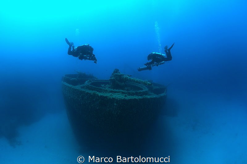 LST 349 Wreck - Ponza Islan Italy by Marco Bartolomucci 