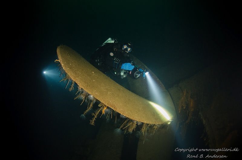 Oldenburg WW2 wreck. picturer is taken on depth 65 meter by Rene B. Andersen 