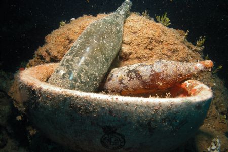 Still life from the Heian Maru after 65 years on the bott... by Ron Johnson 