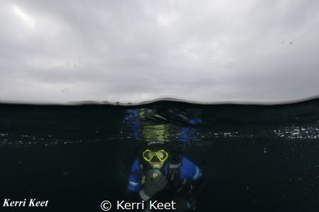 Submerging - the boundary between the surface and the deep by Kerri Keet 