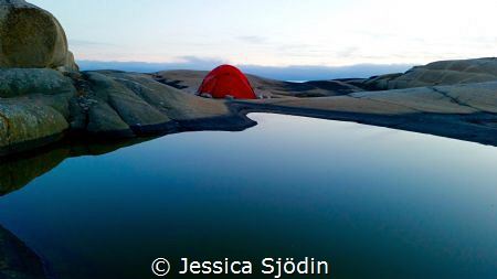 One of my best tentplaces at the west coast of Sweden. by Jessica Sjödin 