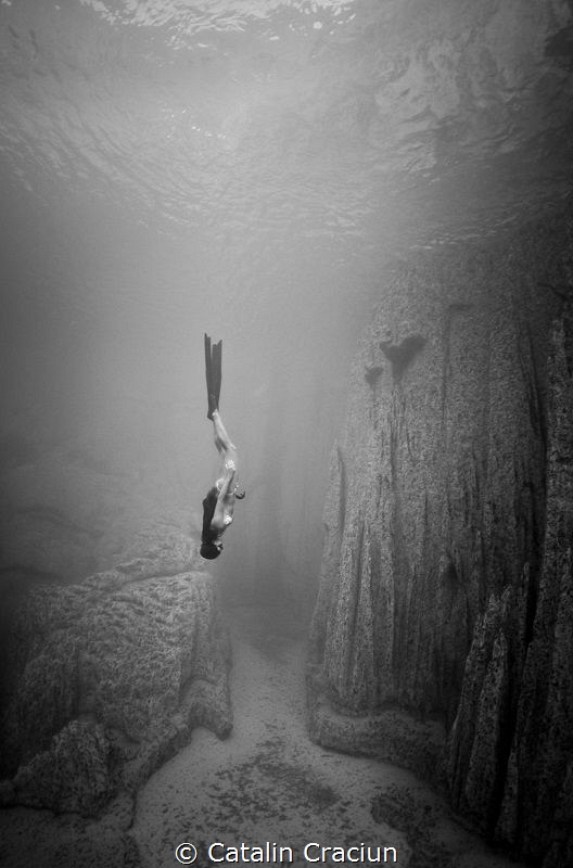 ''Exhale'' . MJ Paula freefalling early into a dive after... by Catalin Craciun 