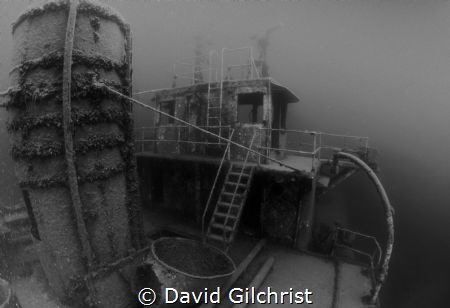 A view of the Niagara II, sunk near Fathom Five National ... by David Gilchrist 