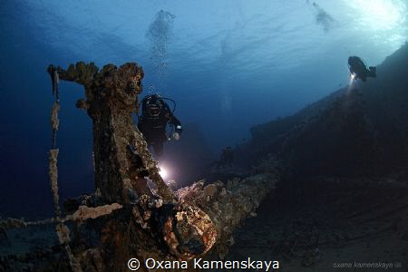 Wreck Kimon M. Red Sea. by Oxana Kamenskaya 