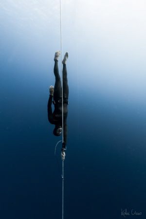 Thibault Guignes from France, champion freediver on his w... by Kohei Ueno 