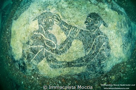 This is the image of the mosaic of the pancraziasti repre... by Immacolata Moccia 