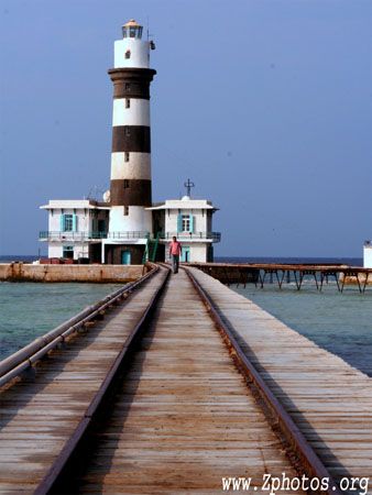 This is the Daedulus Reef lighthouse in Egypt. I posted s... by Zaid Fadul 