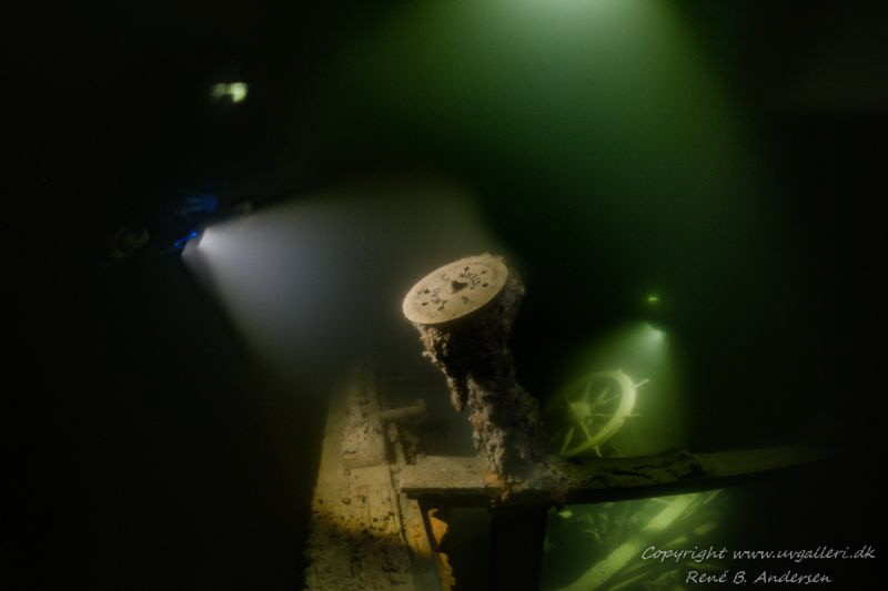 The Wreck Helge laying on 50 meter depth in Åland, Finlan... by Rene B. Andersen 