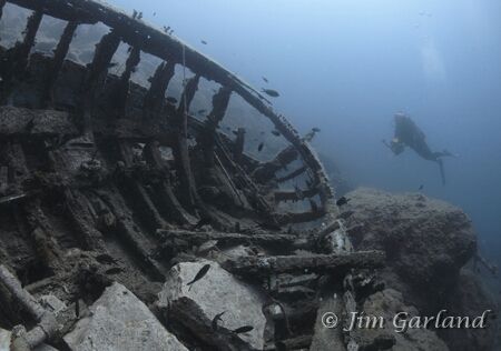 Wreck - This wreck is a bit of a mystery, but based on th... by Jim Garland 