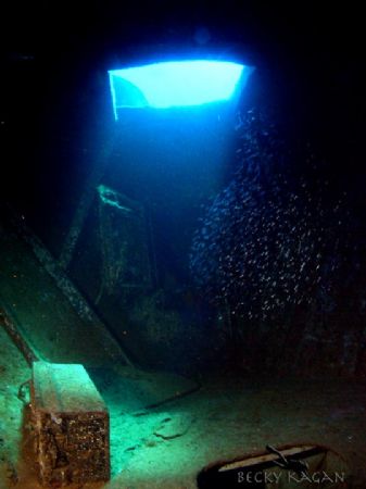 Inside the wreck of the sea viking saw the light shining ... by Becky Kagan 