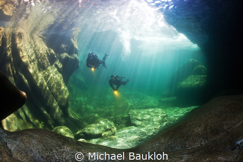 Verzasca River Diving by Michael Baukloh 