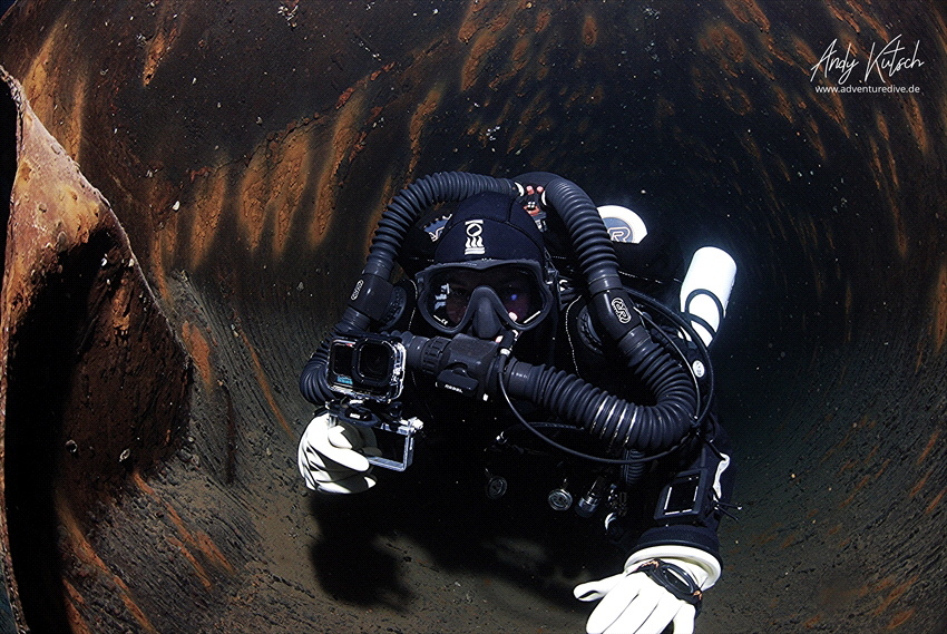 CCR Diver in Messinghausen / Germany by Andy Kutsch 