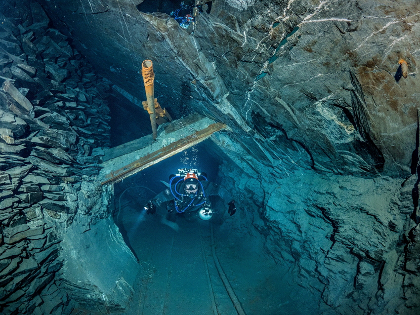 Schiefergrube Christine, an old slate mine in Germany. Al... by Brenda De Vries 