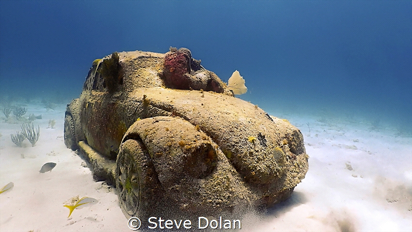 Sunken Treasure! A Volkswagen Beetle on the ocean floor i... by Steve Dolan 