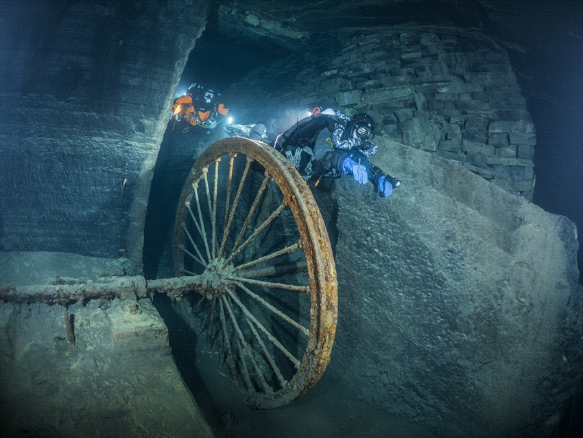 Old mine in Belgium. Hard to get in, but then you have a ... by Brenda De Vries 