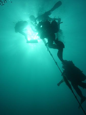 The long Ascent - Malta - I was the last diver at the end... by Sean Hill 