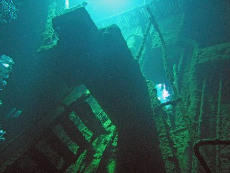 Deep in the bowels of the Fujikawa Maru, part of the Ghos... by George Mcguire 