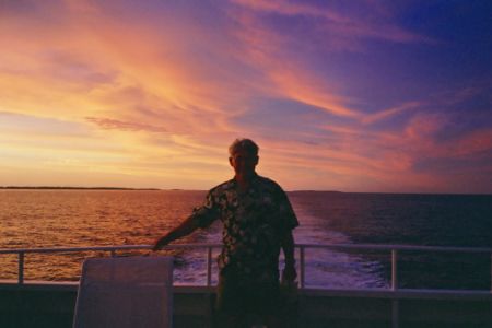 Sunset aboard Tahiti Aggressor. Purfect end to a great da... by Marylin Batt 