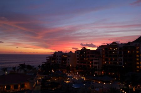 Sunset in Cabo San Lucas looking toward the Pedrogal. Enjoy. by Marylin Batt 