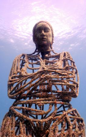 Sienna of the deep, part of sculpture park in Grenada. ni... by Jason Taylor 