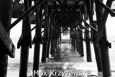pier off of Catalina Island, CA by Max Krzyzewski 