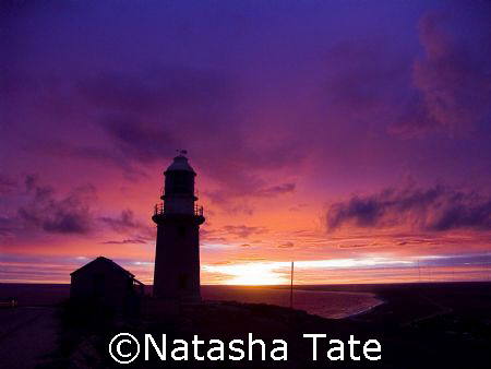 Lighthouse Sunrise in Exmouth overlooking the Bay by Natasha Tate 