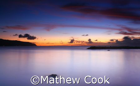 "Pua'ena Sunset". Photo taken near Hale'iwa, HI. Thanks! by Mathew Cook 