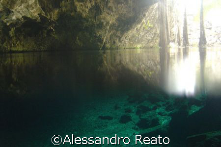 Cenote Nohoch Main entrance by Alessandro Reato 