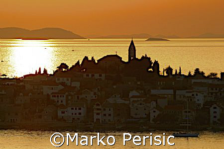 Over looking the islands at sunset Primosten Croatia. by Marko Perisic 