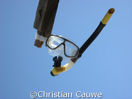the invisible diver by Christian Cauwe 