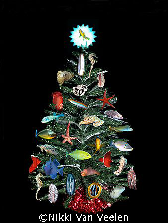 Xmas tree with a difference! Merry XMAS!! by Nikki Van Veelen 