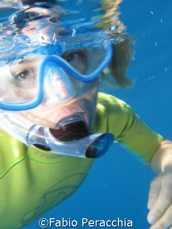 Snorkeling. Taken at Tremiti islands 21/07/07 by Fabio Peracchia 