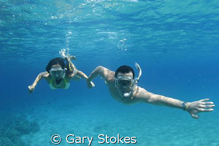 The crystal clear waters of the Med by Gary Stokes 