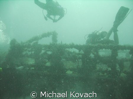 Diving the Robert Edmister in 73 feet of water near Fort ... by Michael Kovach 