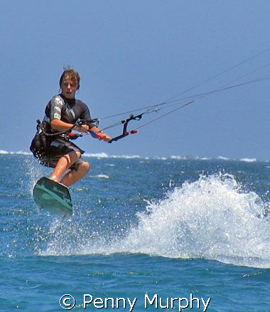 My 12 year old carving it up. Coral Bay by Penny Murphy 