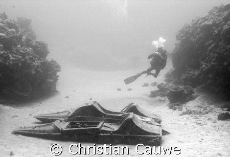 please don't try to penetrate this nice wreck of dahab by Christian Cauwe 