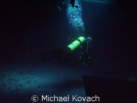 Mika Pennanen on the wreck of the Spiegel Grove out of Ke... by Michael Kovach 
