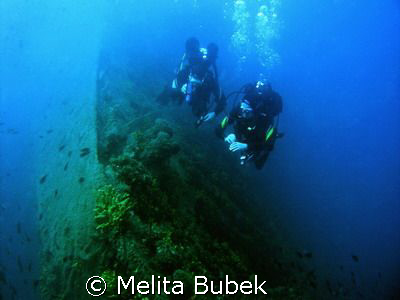 wreck Tihany near island Unije ( Losinj, Croatia),  Oly C... by Melita Bubek 