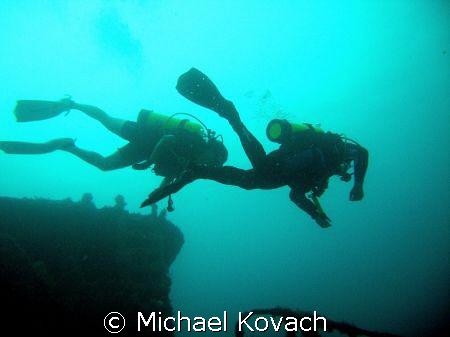 Divers on the Duane out of Key Largo by Michael Kovach 